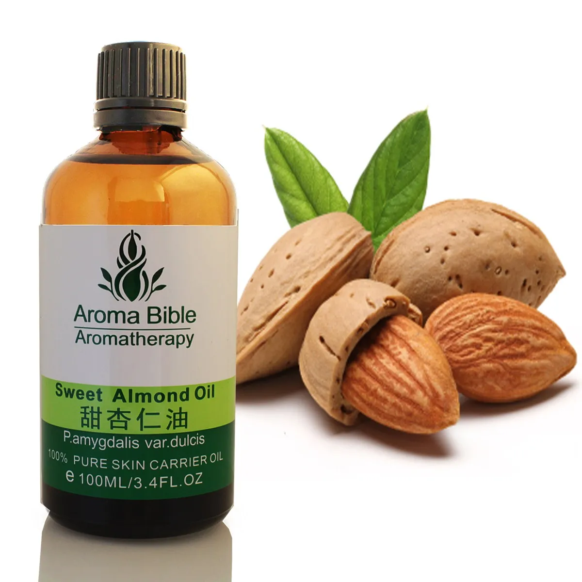 Cold Pressed Organic Sweet Almond Oil Moisturizing Skin Massage Oils