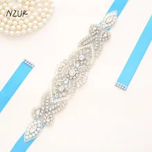 Стразы, пояс для невесты, атласная лента, отделка, аппликация, свадебное платье, декор для свадебных аксессуаров Y118S