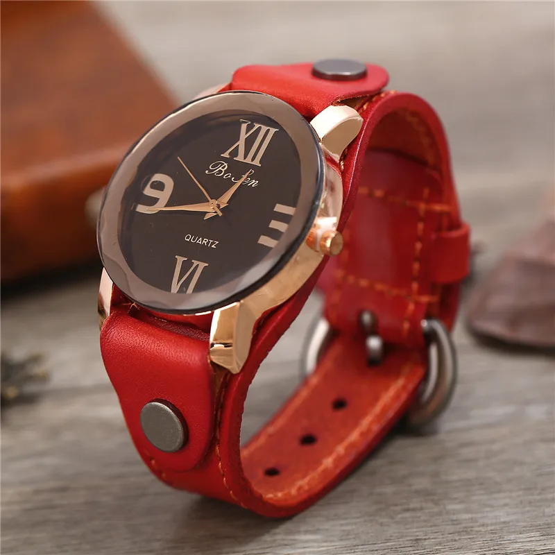 

Women Quartz Watches Relogio Masculinos Fashion Dial Time Clock Leather Dress Round Case Hour Lovers wristwatche Bayan Kol Saat