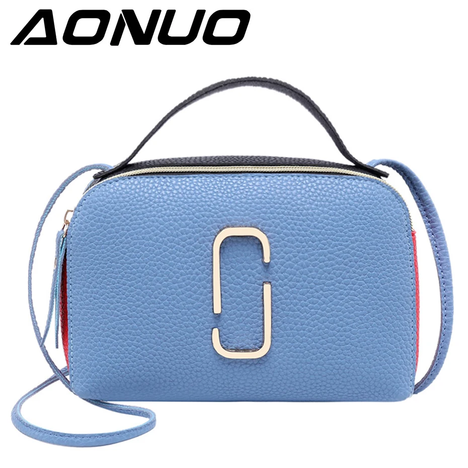 

2019 summer new personality metal one shoulder simple wild delicate solid color high quality fashion Messenger bag