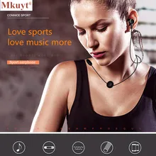 MKUYT Wireless Bluetooth Earphone Sport Running Headphone Metal Magnetic Headset Stereo Bass Earbud Handsfree with Mic for Phone