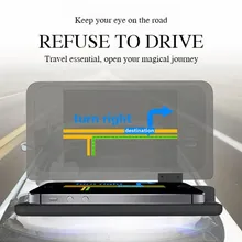 Совершенно универсальный HUD Дисплей Автомобильный держатель Подставка gps смартфон навигация проектор отражение доска панель скорость предупреждение