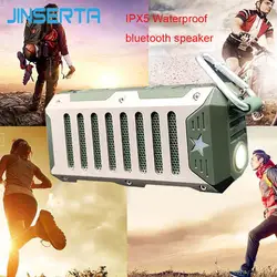 JINSERTA открытый Bluetooth V5.0 Динамик Водонепроницаемый IPX5 переносные беспроводные колонки с Fashlight Поддержка TF карты