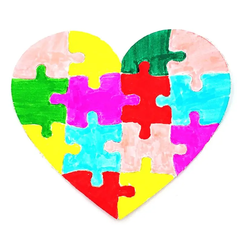 

Valentine's Day Love puzzle Metal Cutting Dies Stencil DIY Scrapbooking Album Stamp Paper Card Embossing Craft Decor
