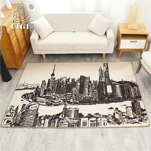CIGI Старый Шанхай декорации дизайн креативный домашний ковер тонкое одеяло спальня гостиная ковровое покрытие пола Противоскользящий коврик для прихожей