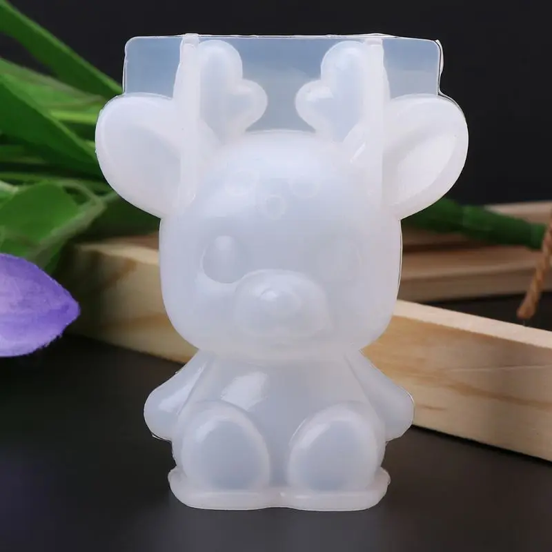 Силиконовые формы 3D животных милый кролик олень рождественские подарки DIY