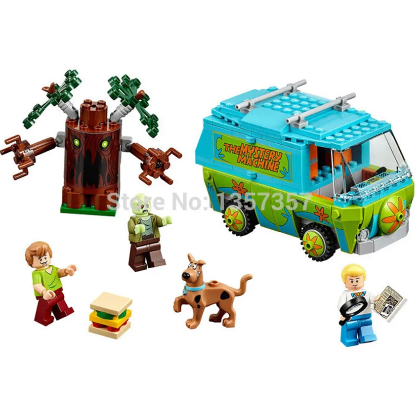 

305Pcs Scooby Doo Mystery Machine Bus Legoingly Toys Blocks with Figure Sets Building Bricks Gifts Educational Toys for Children