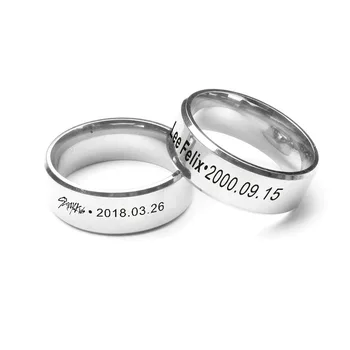 

Straykids star stainless steel ring 6mm curved leather rope necklace fans should aid gifts