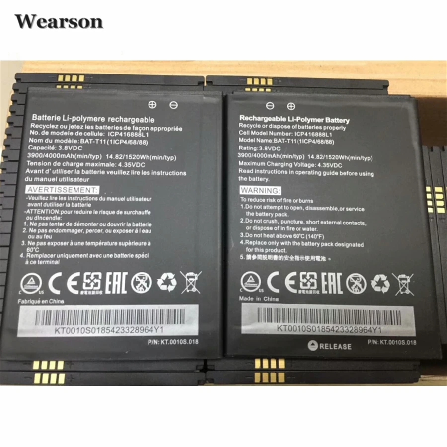 Wearson ICP416888L1 Z630 Battery For Acer Z630 T03 T04 Z630S BAT-T11 Battery 4000mAh Send with Tracking Number Trackable (1)
