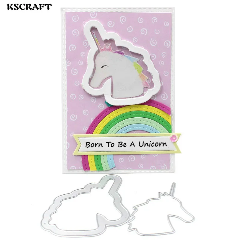 

KSCRAFT Unicorn Cutting Dies Stencils for DIY Scrapbooking/photo album Decorative Embossing DIY Paper Cards