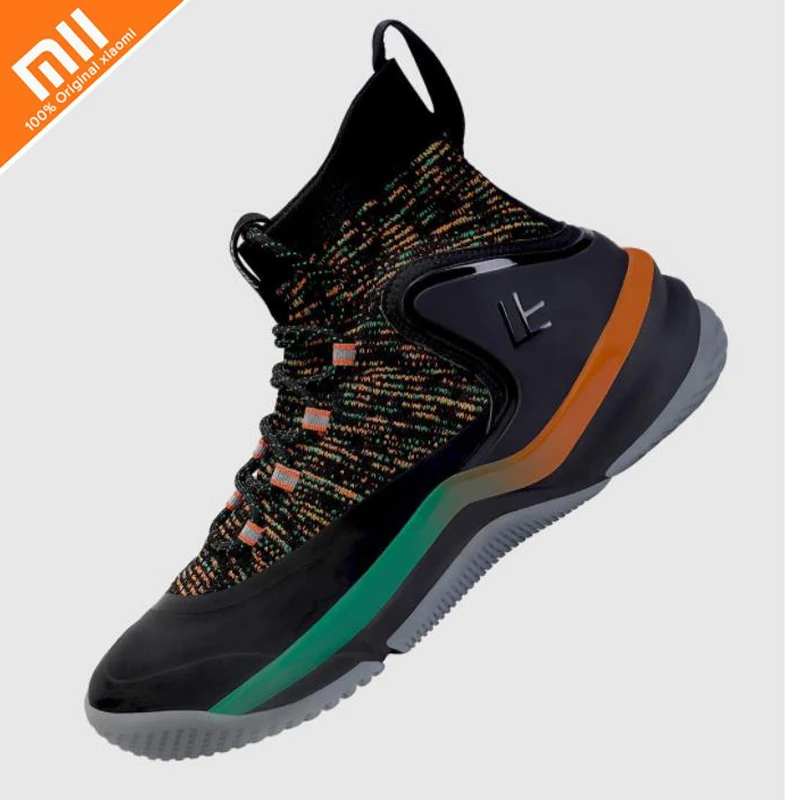  Original xiaomi mijia FREETIE hollow basketball shoes men flying woven upper heel twist-proof TPU t