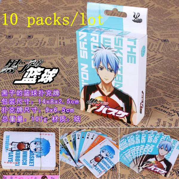 

10pcs/lot anime Kuroko's Basketball Poker for Collection Kuroko No Basketball Game Cards PK006B