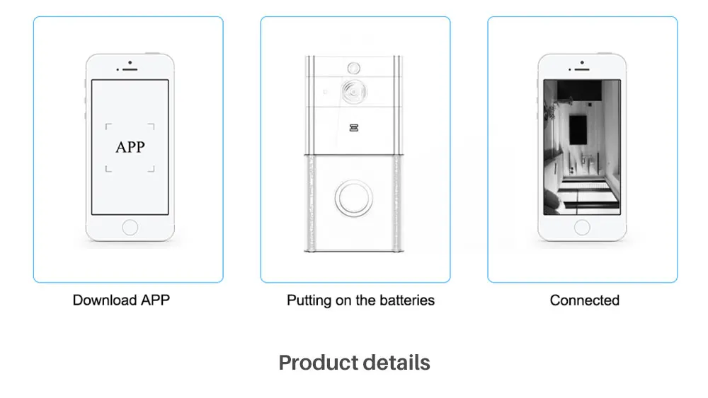 Wifi видео дверной звонок камера домофон беспроводная домашняя Ip дверной звонок PIR мониторинг Двусторонняя аудио iOS Android Питание от батареи