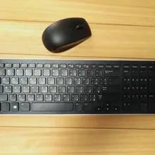 Maorong trading оригинальная KM-713 ультра-тонкая беспроводная клавиатура и мышь набор для дома и офиса Dell немой арабский клавиатура