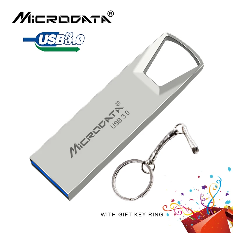Высокоскоростная USB 3 0 металлическая Флешка 16 ГБ 32 64 Гб 128 Водонепроницаемая usb