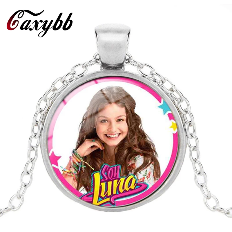 

Super Pop Singer Necklace Luna Sock Soy Sock Silver / bronze color couple I am moon crystal pandent necklace for children gifts