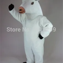 Талисман белая козья маскарадный костюм на заказ Карнавальный Костюм-маскот