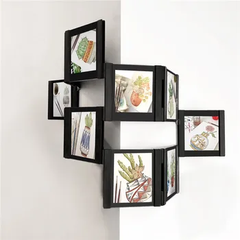 

3D DIY Transparent Wall Collage Picture Frame Desktop Photo Frames Set Easily To Assemble And Detachable Collage Photo Frame Set
