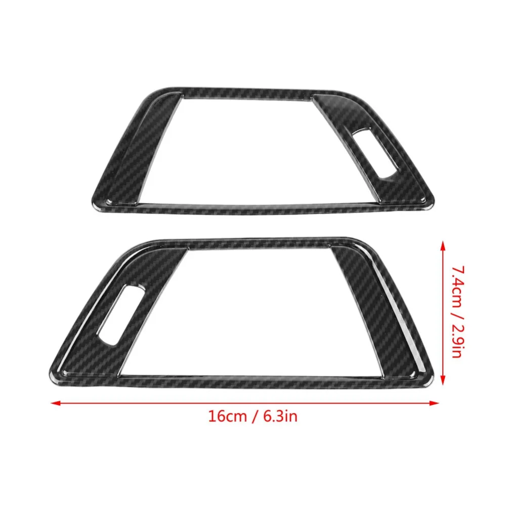 2 шт. карбоновое волокно Стиль Сторона кондиционер вентиляционное отверстие крышка отделка для BMW 3 серии 13-18 автомобильный класс ABS конструкция прочная