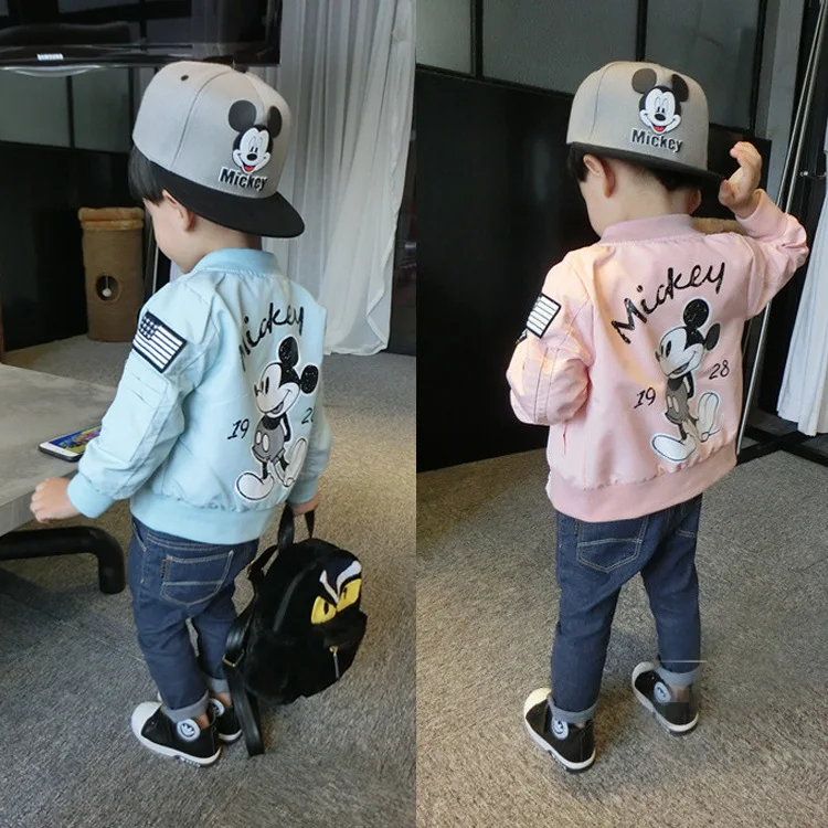

2019 New Arrival Boys Brand Jackets Long Sleeve Kids Boys Cartoon Printed Winter Clothes Outerwear Baseball Coat Cool Coat