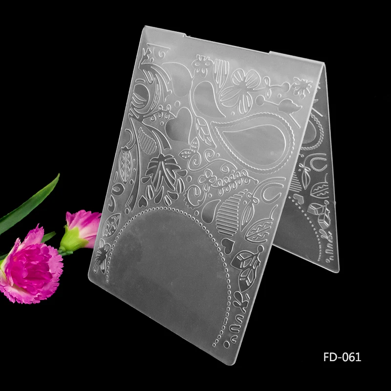 

Semi circle design diy cutting dies SCRAPBOOKING PLASTIC EMBOSSING FOLDER