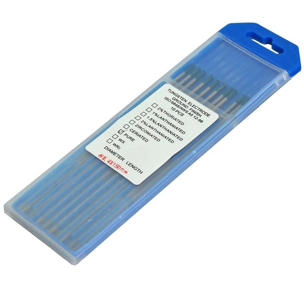 Elettrodo per saldatura TIG al tungsteno (verde, WP