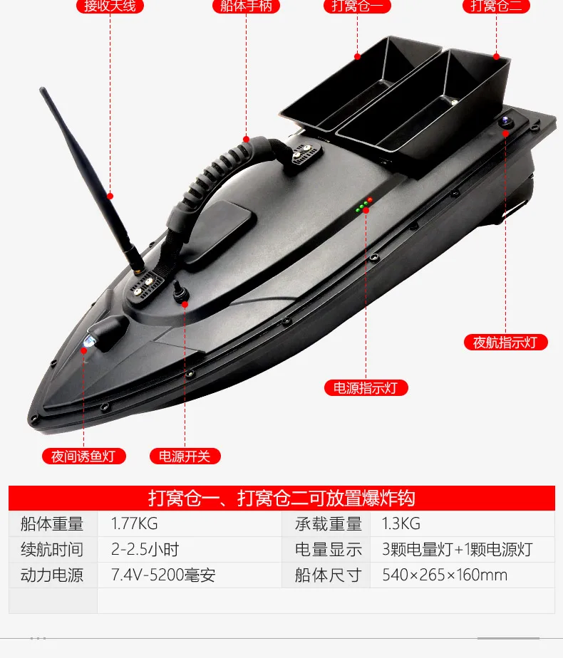 500 м Диапазон Pro Беспроводной RC Рыболокаторы рыболовные снасти приманки лодка дистанционного Управление