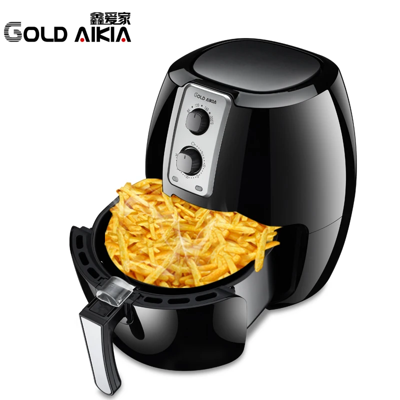 Gold Aikia Electric Air Fryer French Fries Cooking Potato Frying Cook