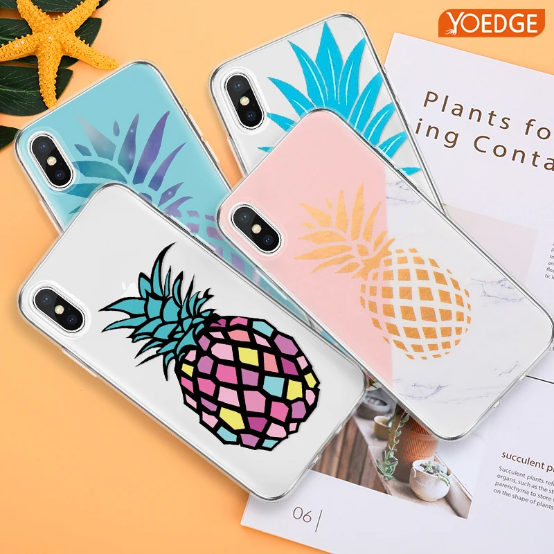 

Pineapple Phone Case For iPhone X Xs Max XR 5S 6 6S 7 8 Plus Back Cover for Huawei P8 P9 P10 P20 Pro Lite 2017 P Smart Phone