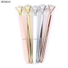 1 pcs New Crystal Ballpoint Pen Fashion Girl 19 K Big Metal Crystal Diamond Wedding Celebration Birthday Advert Star Pen