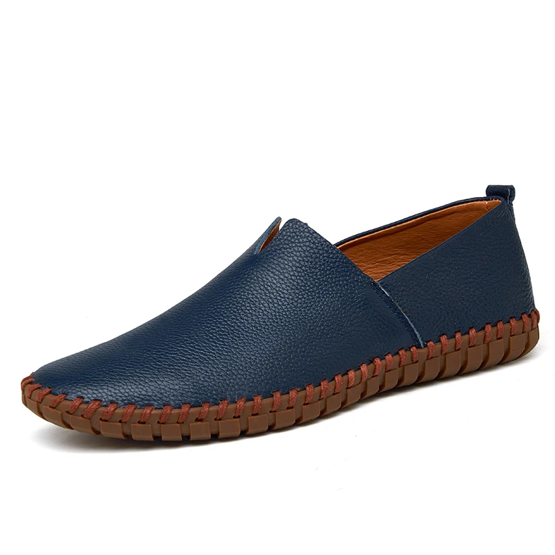 Bateau La Véritable À Mocassins Black En 38 Breathable Casual Breathable Respirant 47 Mode ~ Cuir Chaussures yellow Main black 2017 Cimim Grande Hommes white blue Lumière brown Breathable white yellow Breathable blue Taille brown Breathable 758Wq8nd
