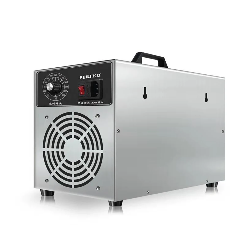 

New! 3g Ozone Machine Ozonizer Air Cleaner with Turbofan Fast Decompose HCHO Bacterias Odor 10-120mins Timer Ozono Sterilizer