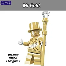 HAOGAOLE 35 шт. PG999 Mr Gold Одиночная Детские игрушки Золотой, Хромированый коллекционный строительные блоки модели Детские Подарочные игрушки