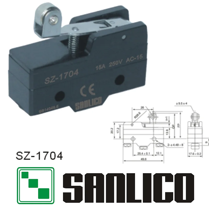 

industrial mechanical precision elevator limit switch micro switch SZ(ME TZ)-1704 10A