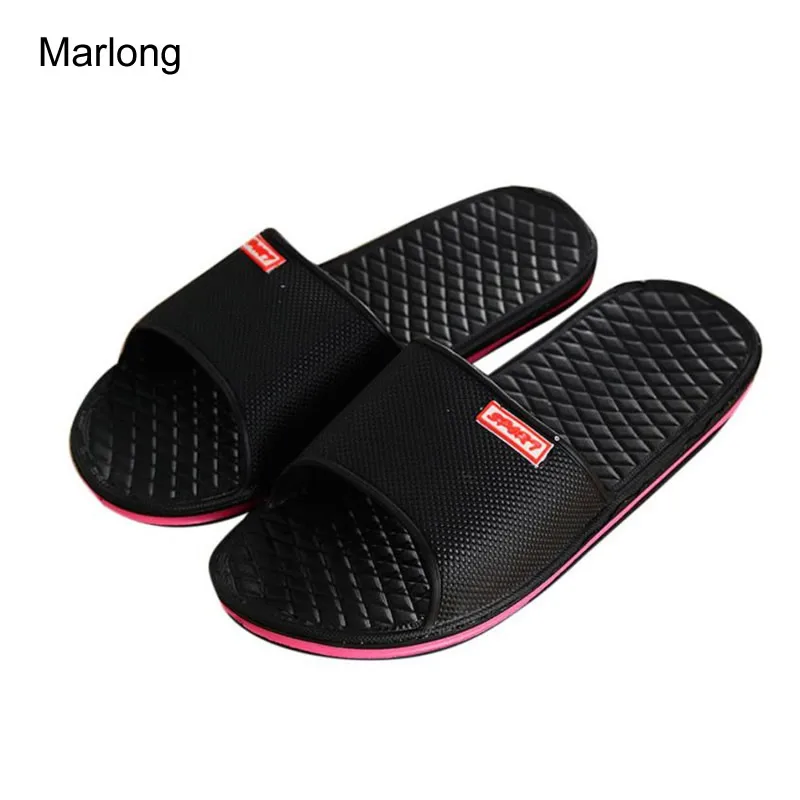

Marlong Woman Shoes Solid Flat Slipper Summer Beach Flip Flops Sandals Lady Slippers Candy Colors Comfort Shoes Slippers Female