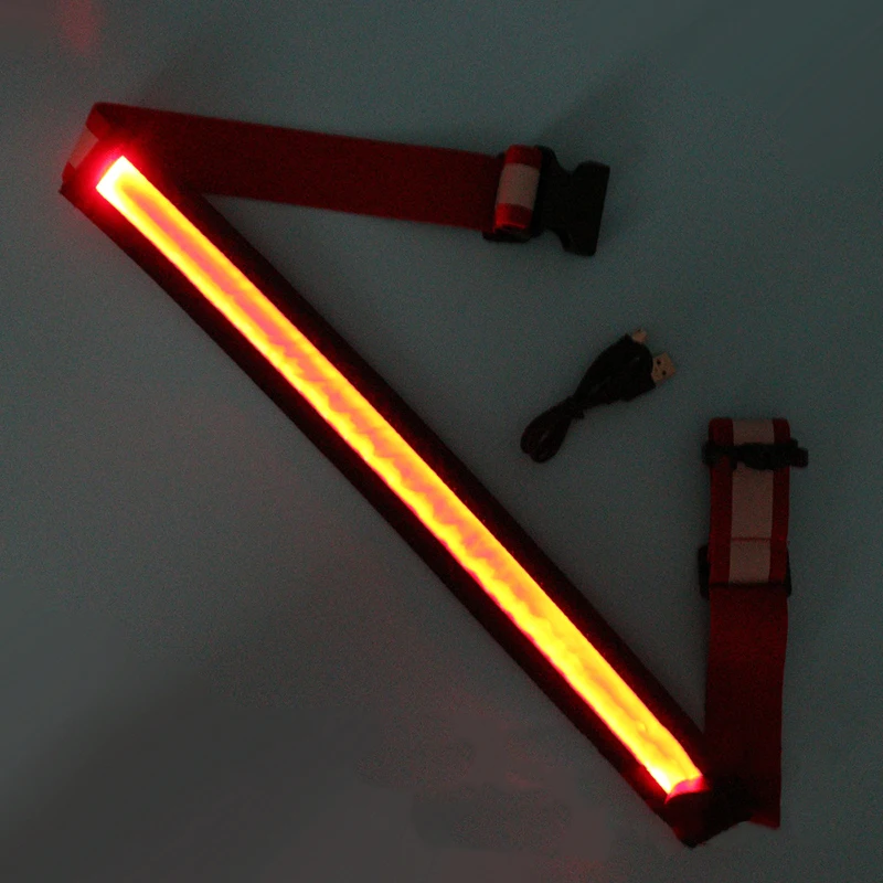 Светодиодный ошейник для верховой езды с бретелькой через шею Usb зарядка ночной