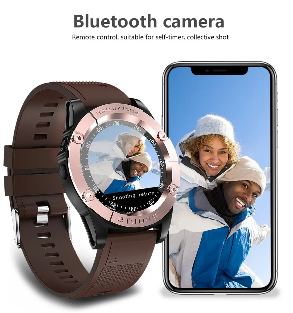 Смарт-часы-телефон для мужчин с поддержкой sim-карты TF, шагомер, HD камера, круглые Bluetooth умные часы, фитнес-трекер для телефона Android IOS