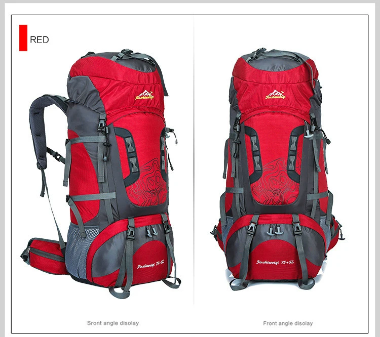 Caminhadas ao ar Bolsas de Desporto Viagem dos Homens 80l à Prova Jian Feng Livre Mochilas Dwaterproof Água Mochila Acampamento Caminhadas Outdoorer hu Wai 13 sacos de desporto mochila viagem dos homens