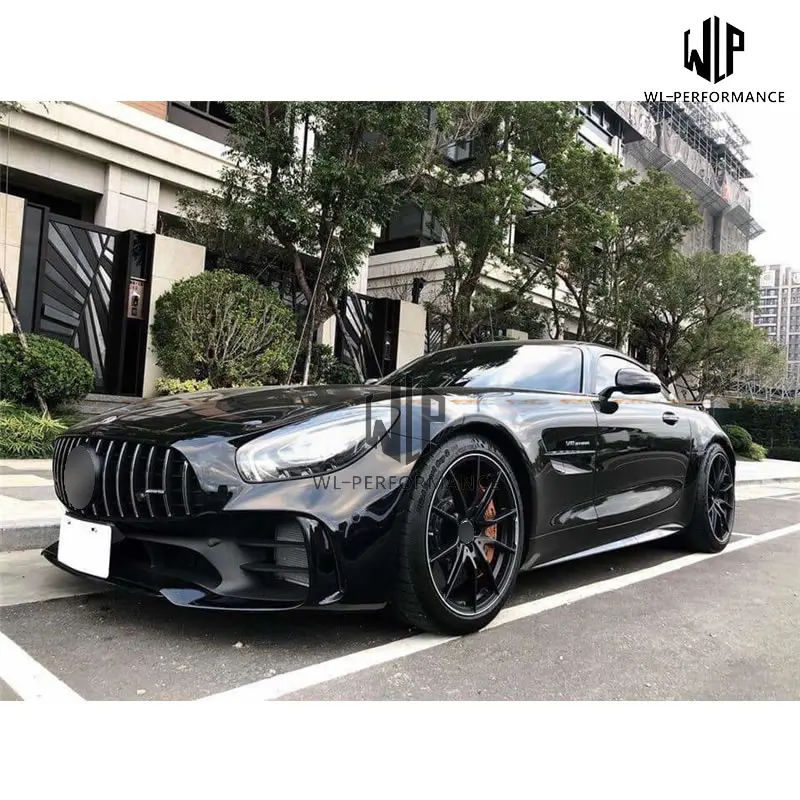 Высокое качество углеродного волокна/FRP upainted GT GTS AMG передний бампер для Mercedes-Benz GT GTS AMG GTR стиль