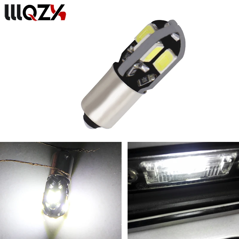 

1PCS BA9S led canbus W5W BA9S bulb 194 168 5730 ba9s 8SMD t4w Canbus NO ERROR 12V Car Auto Bulbs Indicator Light Parking Lamp