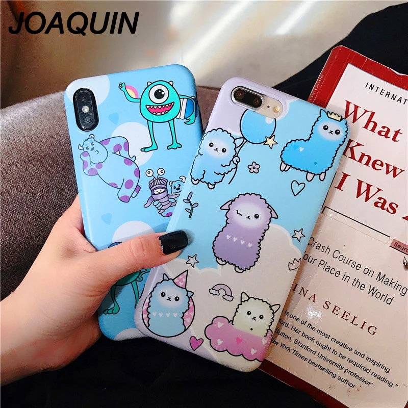 

Cartoon Monsters Sulley University For iPhone X 6 6S 7 8 Plus lamb Soft Silicone IMD Phone Case For iPhone Xr Xs Max Capa Funda
