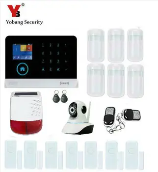 

Yobang Security-APP Control Anti-theft WIFI Alarm System GSM Alarma Wireless Network Camera Monitoring Outdoor Solar Siren Alarm