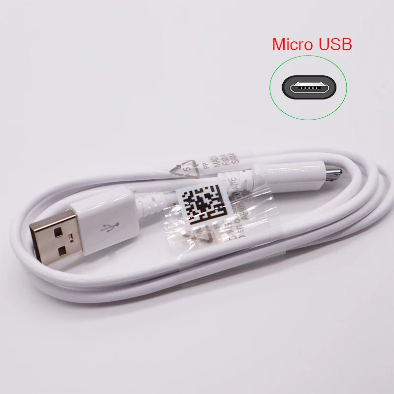 Быстрое зарядное устройство samsung, ЕС, штекер, USB адаптер питания, 5 В, 2A, зарядный кабель Micro USB, для samsung Galaxy S6 S7 edge note4 5, J3, J5, J7, A7, A5