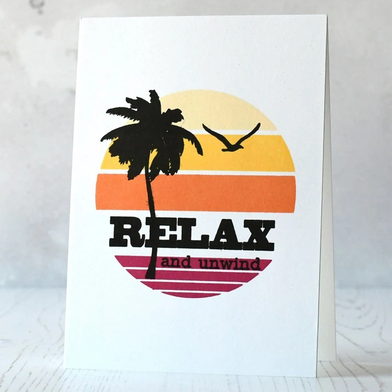 

Beach Scene Transparent Stamp Clear Stamps for DIY Scrapbooking Album Paper Cards Making Decorative Crafts Supplies New 2018
