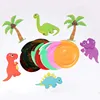 Decoraciones para fiesta de cumpleaños de dinosaurio espirales colgantes de papel de aluminio de PVC, favores para niños, suministros de guirnaldas colgantes de techo de dinosaurio jurásico ► Foto 2/6