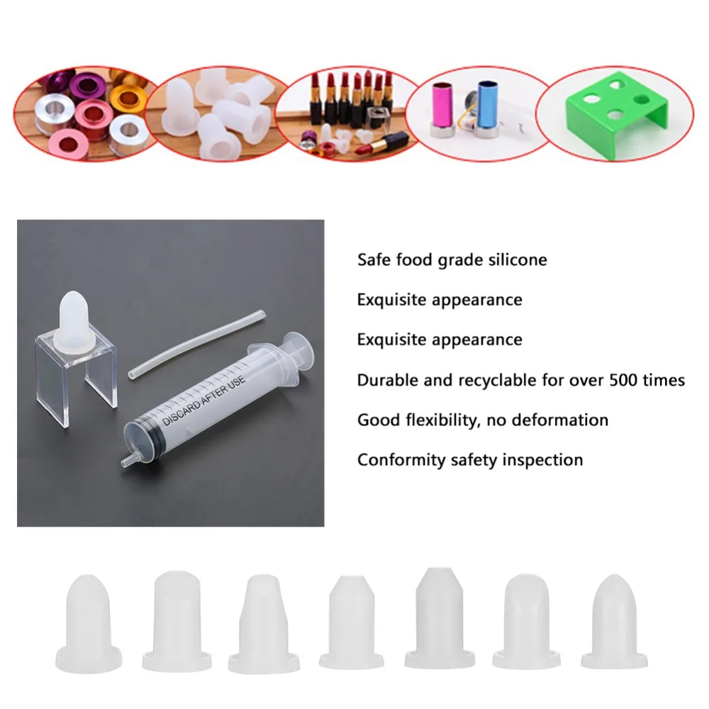 Профессиональная силиконовая форма для помады, бальзам для губ, набор для наполнения, пустая губная помада, трубка, помада «сделай сам», помада для губ, инструменты для создания Бальзама Для Губ