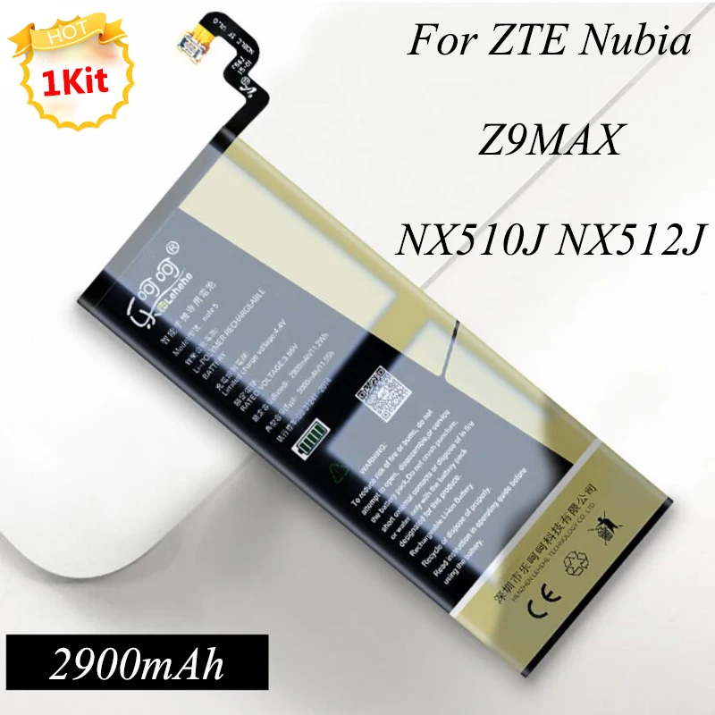 Реальная емкость 2900 мАч батарея для zte Nubia Z9MAX NX510J NX512J телефон замена батарей с