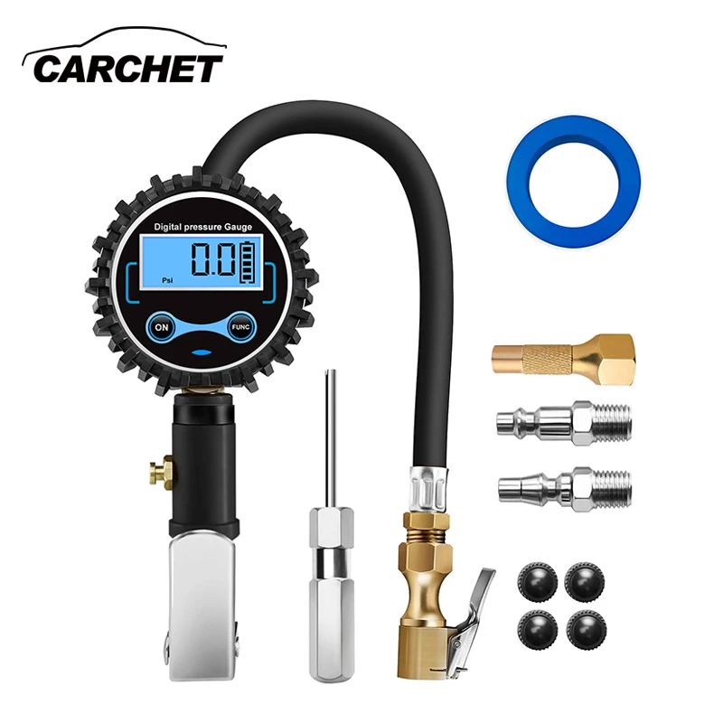 

CARCHET TPMS Handheld Tire Pressure Gauge Digital LED Display Tire Pressure Monitor System for Car Motorcycle Scooter Universal