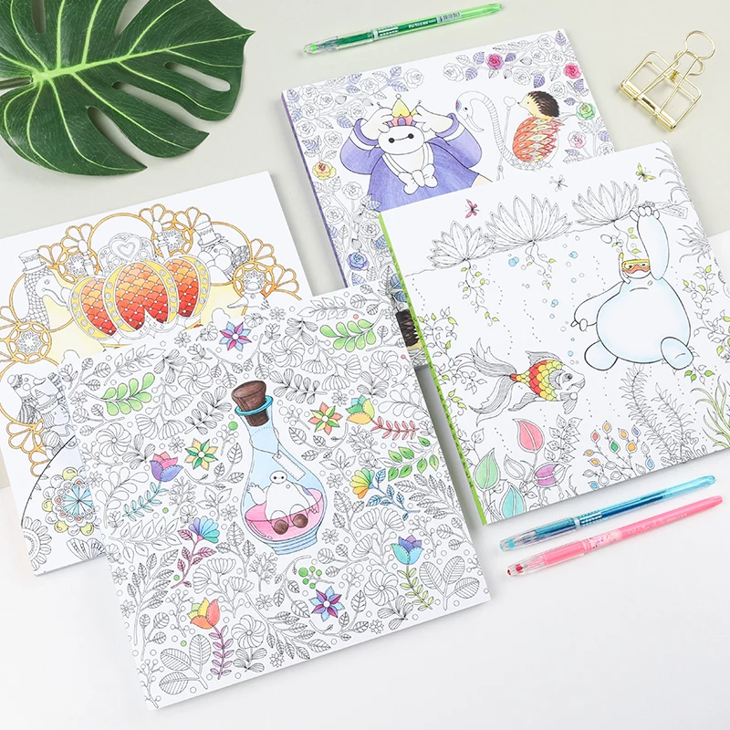 Flower girl secret garden coloring book ancient style painting book children coloring graffiti picture book Flower girl secret garden coloring book ancient style painting book children coloring graffiti picture book