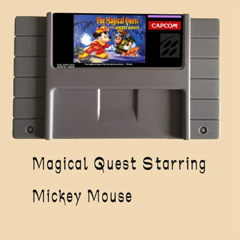 

Magical Quest Starring Mouse 16 bit Big Gray Game Card For NTSC Game Player